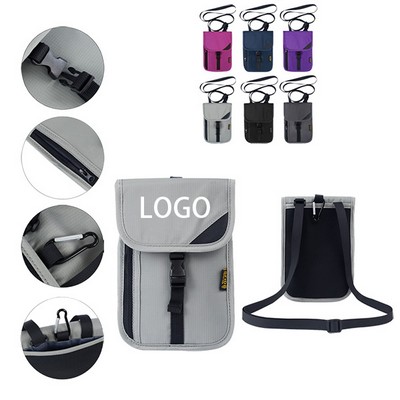 Nylon Rfid Passport Security Travel Wallet