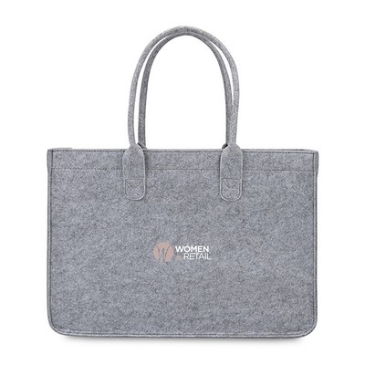 Out of The Woods® Felt Shopper Tote - Light Grey