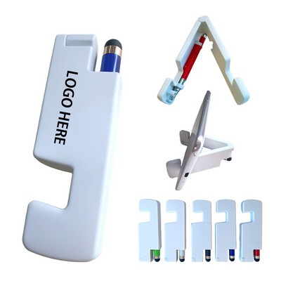 Touch Pen & Ballpoint Pen 2-in-1 Multifunctional Phone Stand