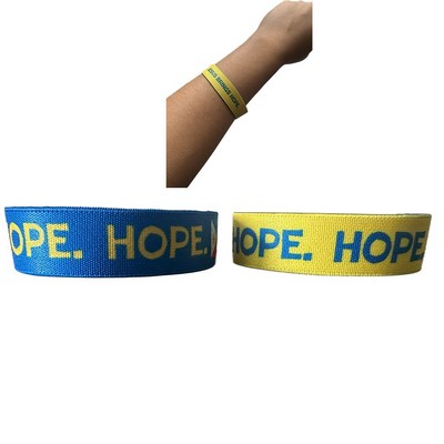 Sublimated 5/8" Wide Stretchy Wristband