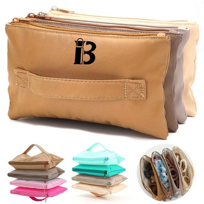 Large capacity fashionable one-piece makeup bag