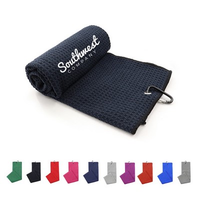 Sleek Microfiber Golf Towel
