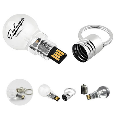 64Gb Acrylic Light Bulb Usb Drive
