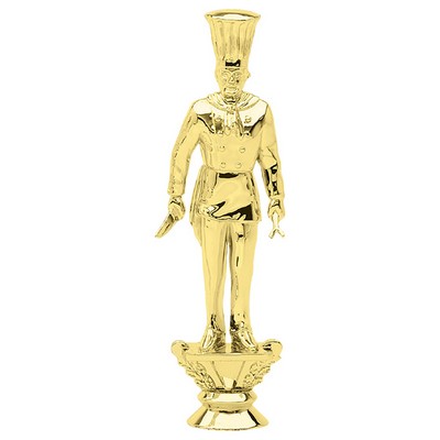 7" Gold Plastic Chef Trophy Figure