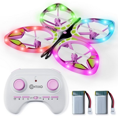 Contixo TD2 Butterfly Mini Drone with LED Light Effects