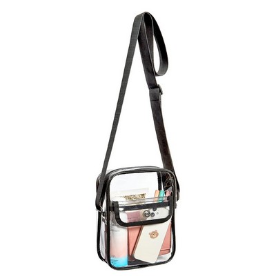 Outdoor Travel Transparent Shoulder Crossbody Bag