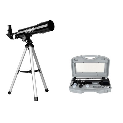 Coleman 90X Refractor Telescope W/ Carrying Case - Black