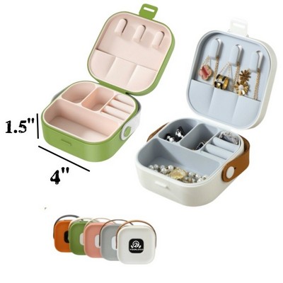 4" Custom Portable Multifunctional Jewelry Organizer Box