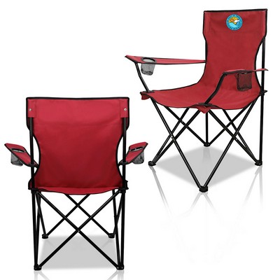 Foldable Chair With Cup Holder