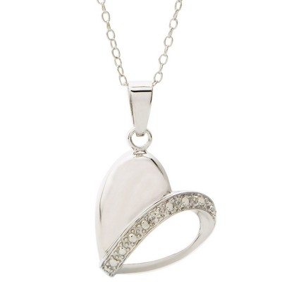 Jilco Inc Diamond Heart Necklace - 0.01 Ct