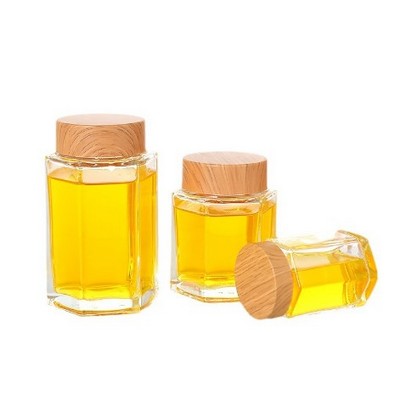 Hexagon Glass Jar