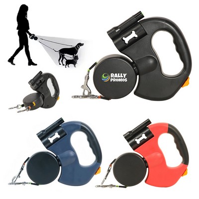 Retractable Pet Dog Leash For Two Dog