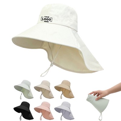 Summer Sunscreen Adult Shawl Fisherman Hat