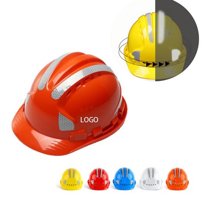 Reflective hard hats