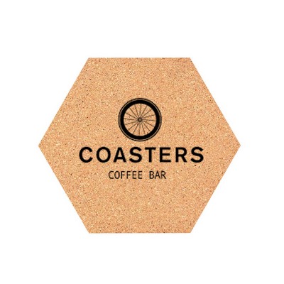 Hexagon Cork Coaster