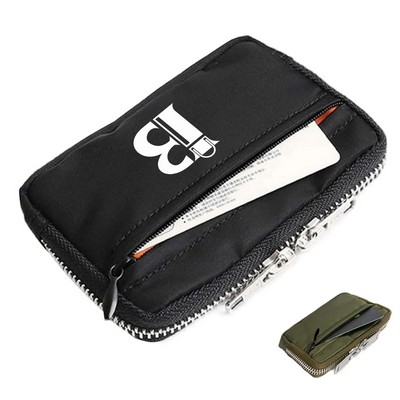 Mini Women Men Wallets Waterproof Nylon Belt Bag Coin Purse