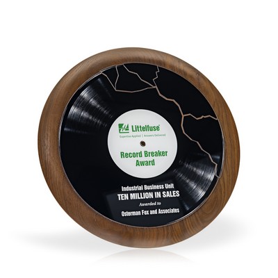 Record Breaker Plaque-Black