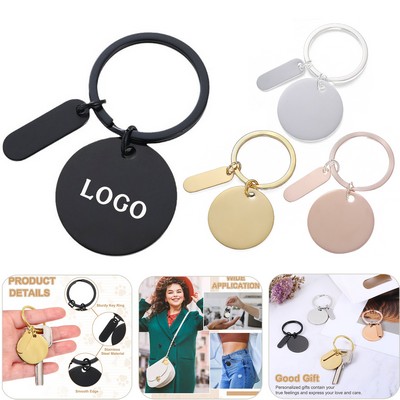Blank Stainless Steel Engraving Keychain