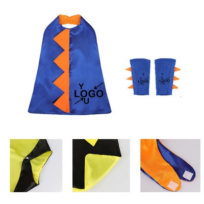 Dinosaur Toddler Costume Cape with Arm Bands