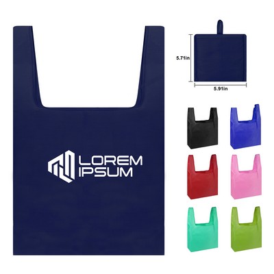 Foldable Polyester Shopping Grocery Tote Bag