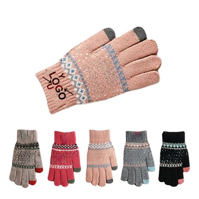 Touchscreen Knit Mitts