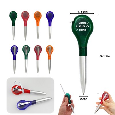 Retractable Tape Measure Pen Ballpoint Pen