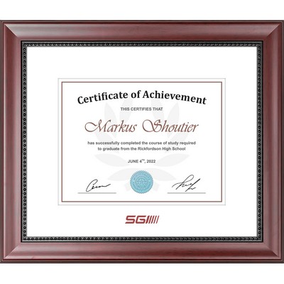 Capital - Diploma / Certificate Frame (Mahogany)