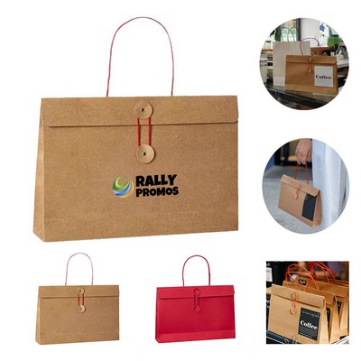Shopping Retail Party Gift Kraft Paper Bag with Handle