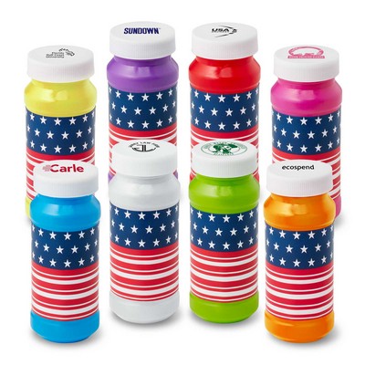 4 Oz. Patriotic Bubbles Imprinted Cap
