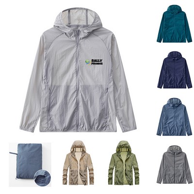 Sun Protection Clothing Thin Breathable Hooded Cooling Jacket