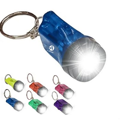 Mini ABS Plastic Flashlight Keychain