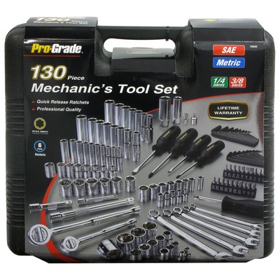 Allied Pro-Grade 130-Piece Mechanic's Tool Set w/Case