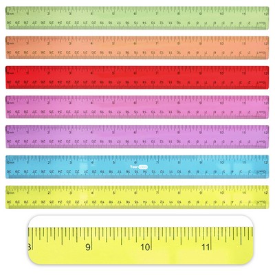 Plastic Colored Transparent Rulers