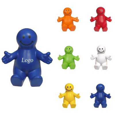 PU Foam Smiley Face Stress Reliever And Phone Holder