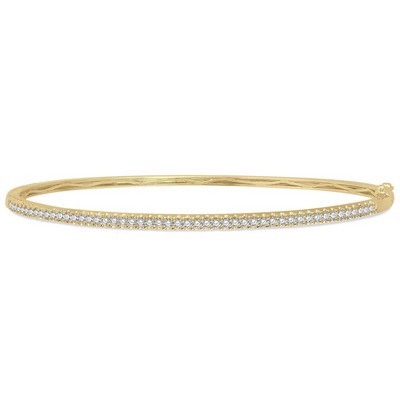 Jilco Stackable Diamond Bangle Gold Bracelet
