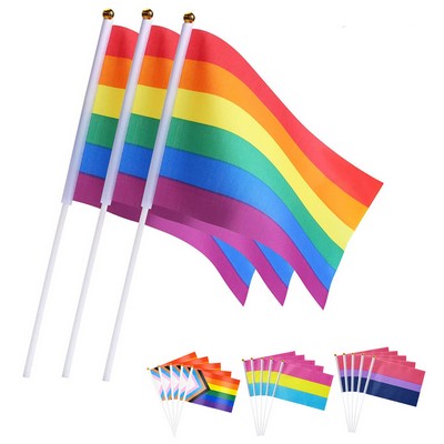 Gay Pride Hand Wave Flag