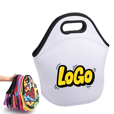 Reusable Soft Premium Zippered Insulated Neoprene Lunch Bags