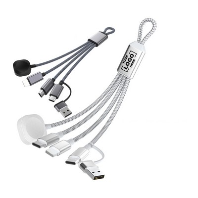 5-in-1 Charging Cable With Magnetic Watch Dock