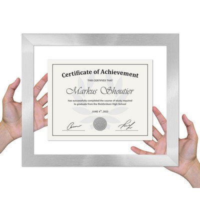Dawson - Floating Certificate Frame (Silver)