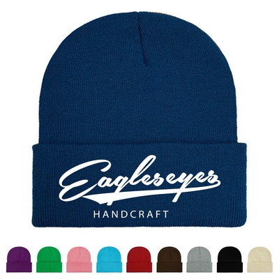 Acrylic Cuff Knit Beanie