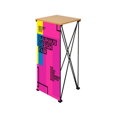 Straight Portable Podium Kit - Vinyl Banner + Hardware
