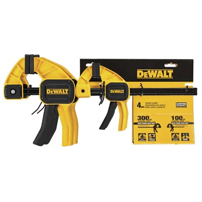 DeWalt Medium & Large Trigger Clamps 4Pk