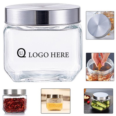 Square Glass Jar