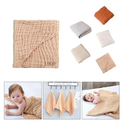 6 Layer Hooded Baby Gauze Bath Towel