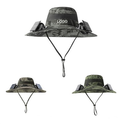 Solar Charging Fan Fisherman's Hat