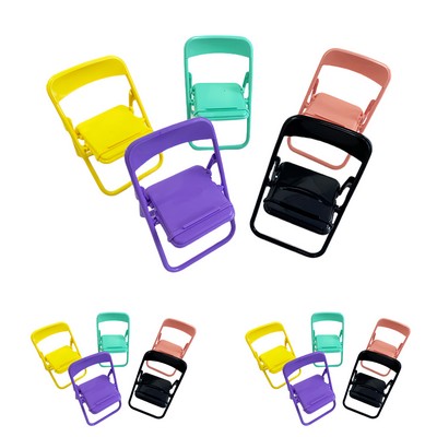Mini Foldable Chair Phone Holder