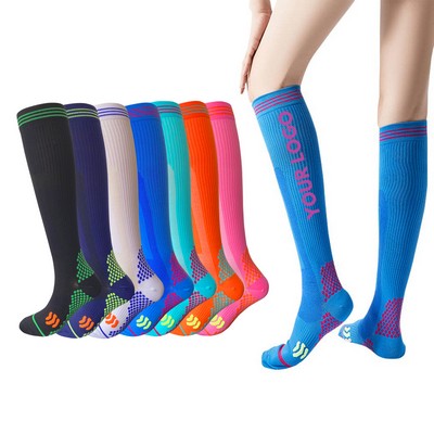 Sport Compression Socks Men Women Athletic Fit For Running Basketball Biking