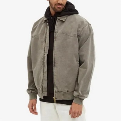 Men's Luxury Vintage Crop Bomber Jacket