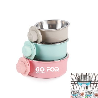Stainless Steel Removable Pet Food Bowl