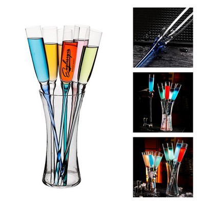 5.07Oz Colorful Sparkling Wine Champagne Cocktail Glass